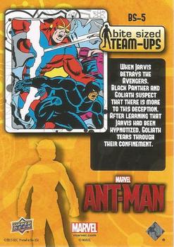 2015 Upper Deck Marvel Ant-Man - Bite Sized Team-Ups #BS-5 Avengers #55 Back