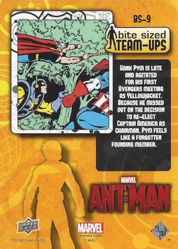 2015 Upper Deck Marvel Ant-Man - Bite Sized Team-Ups #BS-9 Avengers #212 Back