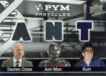 2015 Upper Deck Marvel Ant-Man - Pym Particles Triple Character Memorabilia #PT3-DAK Kurt / Darren Cross / Ant-Man Front