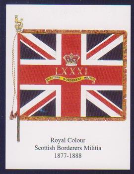 2004 Regimental Colours : The King's Own Scottish Borderers 1st Series #3 Royal Colour Scottish Borderers Militia 1877-1888 Front