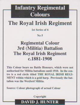 2006 Regimental Colours : The Royal Irish Regiment (18th Foot) 1st Series #5 Regimental Colour 3rd Battalion c.1881-1908 Back