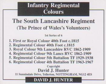 2007 Regimental Colours : The South Lancashire Regiment (The Prince of Wales's Volunteers) #NNO Title Card Back