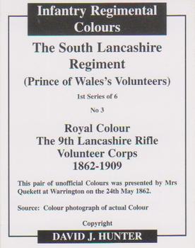 2007 Regimental Colours : The South Lancashire Regiment (The Prince of Wales's Volunteers) #3 Royal Colour 9th Lancashire RVC 1862-1909 Back