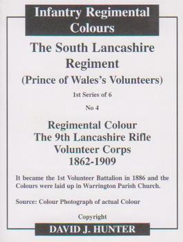 2007 Regimental Colours : The South Lancashire Regiment (The Prince of Wales's Volunteers) #4 Regimental Colour 9th Lancashire RVC 1862-1909 Back