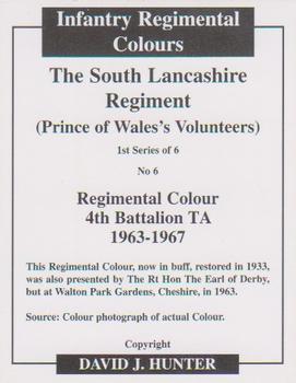 2007 Regimental Colours : The South Lancashire Regiment (The Prince of Wales's Volunteers) #6 Regimental Colour 4th Battalion TF 1963-1967 Back