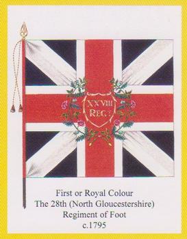 2006 Regimental Colours : The Gloucestershire Regiment 1st Series #1 First or Royal Colour 28th Foot c.1795 Front