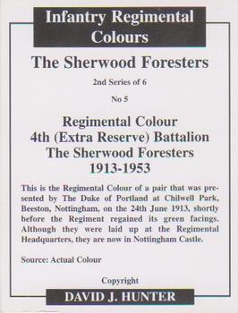 2007 Regimental Colours : The Sherwood Foresters (Nottinghamshire and Derbyshire Regiment) 2nd Series #5 Regimental Colour 4th Battalion 1913-1953 Back