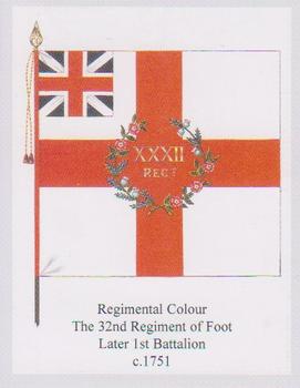 2007 Regimental Colours : The Duke of Cornwall's Light Infantry #1 Regimental Colour 32nd Foot c.1751 Front