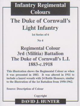 2007 Regimental Colours : The Duke of Cornwall's Light Infantry #4 Regimental Colour 3rd Battalion 1883-1918 Back