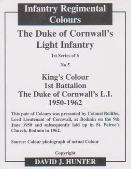2007 Regimental Colours : The Duke of Cornwall's Light Infantry #5 King's Colour 1st Battalion 1950-1962 Back