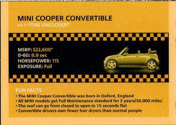 2007 Mini #NNO Mini Cooper Convertible Back