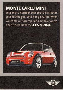 2003 Mini Let's Motor #NNO Monte Carlo Mini Back