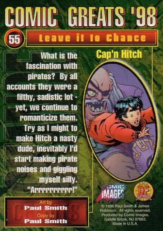 1998 Comic Images Comic Greats '98 #55 Leave it to Chance: Cap'n Hitch Back
