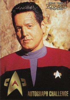 1998 SkyBox Star Trek Voyager Profiles - Autograph Challenge #A Chakotay Front
