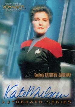 1998 SkyBox Star Trek Voyager Profiles - Autographs #A1 Kate Mulgrew Front