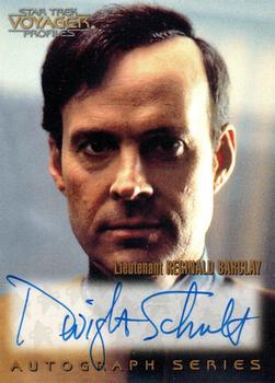 1998 SkyBox Star Trek Voyager Profiles - Autographs #A12 Dwight Schultz Front