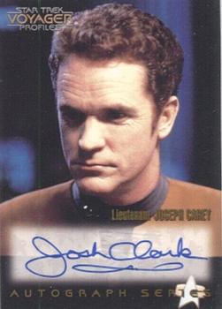 1998 SkyBox Star Trek Voyager Profiles - Autographs #A18 Josh Clark Front