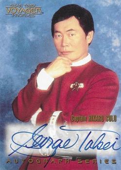 1998 SkyBox Star Trek Voyager Profiles - Autographs #A20 George Takei Front