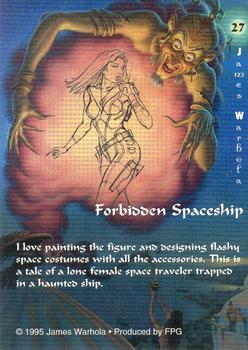 1995 FPG James Warhola #27 Forbidden Spaceship Back