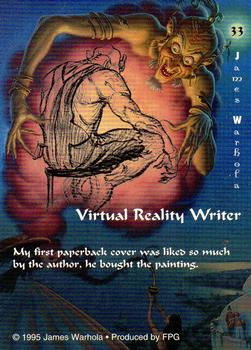 1995 FPG James Warhola #33 Virtual Reality Writer Back