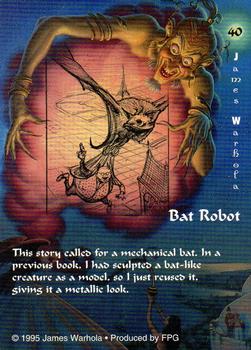 1995 FPG James Warhola #40 Bat Robot Back