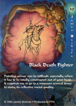 1995 FPG James Warhola #50 Black Death Fighter Back