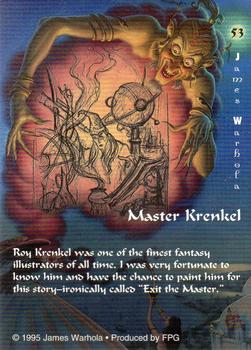 1995 FPG James Warhola #53 Master Krenkel Back