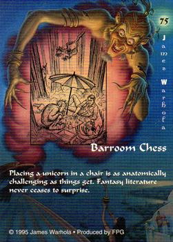 1995 FPG James Warhola #75 Barroom Chess Back