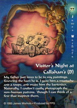 1995 FPG James Warhola #77 Visitor's Night at Callahan's (B) Back