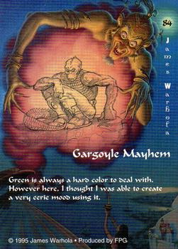1995 FPG James Warhola #84 Gargoyle Mayhem Back