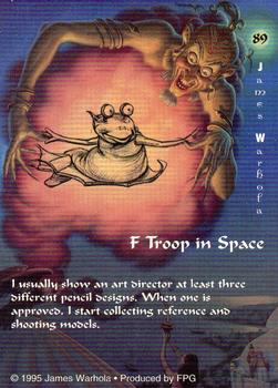 1995 FPG James Warhola #89 F Troop in Space Back
