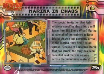 1999 Topps Pokemon the First Movie - Foil (Black Topps Logo) #14 Marina in Chaos Back