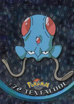 1999 Topps Pokemon TV Animation Edition Series 1 - Black Topps Logo Foil #72 Tentacool Front