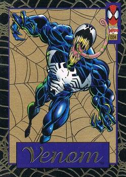 1994 Fleer The Amazing Spider-Man - Gold Web Foils #1 Venom Front