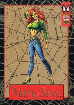 1994 Fleer The Amazing Spider-Man - Gold Web Foils #2 Mary Jane Front