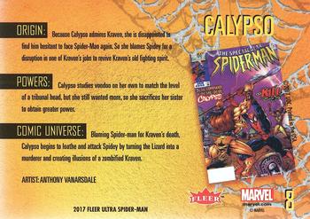 2017 Fleer Ultra Marvel Spider-Man #8 Calypso Back