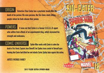 2017 Fleer Ultra Marvel Spider-Man #18 Sin-Eater Back