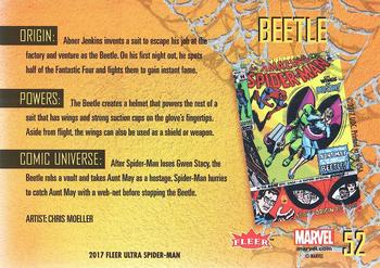 2017 Fleer Ultra Marvel Spider-Man #52 Beetle Back