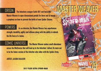 2017 Fleer Ultra Marvel Spider-Man #79 Master Weaver Back