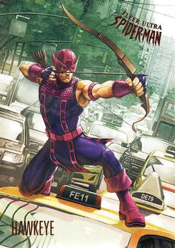 2017 Fleer Ultra Marvel Spider-Man #86 Hawkeye Front