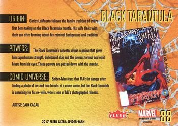 2017 Fleer Ultra Marvel Spider-Man #88 Black Tarantula Back