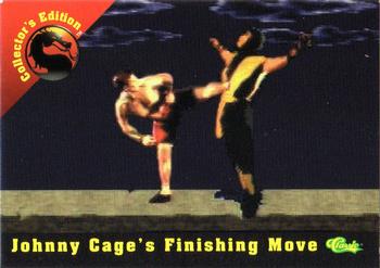 1994 Classic Mortal Kombat Series 1 - Collector's Edition #CE6 Johnny Cage's Finishing Move Front