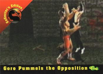 1994 Classic Mortal Kombat Series 1 - Collector's Edition #CE10 Goro Pummels the Opposition Front