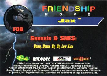 1994 Classic Mortal Kombat II - Friendship Moves #FD8 Jax Back