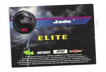 1994 Classic Mortal Kombat II - Elite #E2 Jade Back