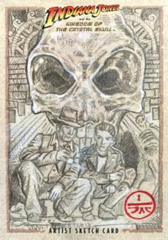 2008 Topps Indiana Jones and the Kingdom of the Crystal Skull - Sketch #NNO Jeff Carlisle Front