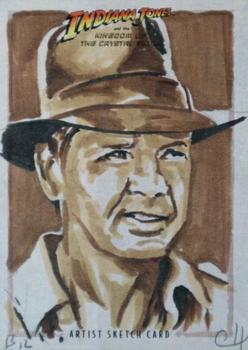 2008 Topps Indiana Jones and the Kingdom of the Crystal Skull - Sketch #NNO Chris Henderson Front