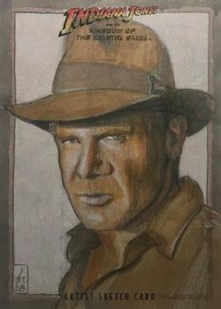 2008 Topps Indiana Jones and the Kingdom of the Crystal Skull - Sketch #NNO Leah Mangue Front