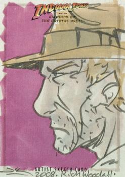 2008 Topps Indiana Jones and the Kingdom of the Crystal Skull - Sketch #NNO Rich Woodall Front