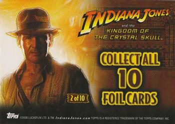 2008 Topps Indiana Jones and the Kingdom of the Crystal Skull - Foil #2 Crystal Skull Back
